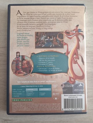 DVD Mulan y Mulan 2