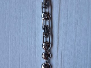 Pulsera Swarovski color plata.