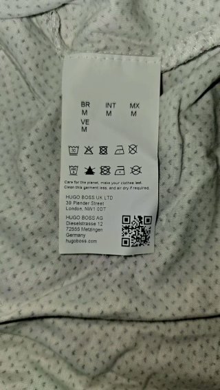 Polo Hugo Boss Blanco Talla M