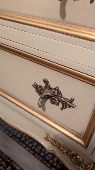 Mueble tocador con mármol