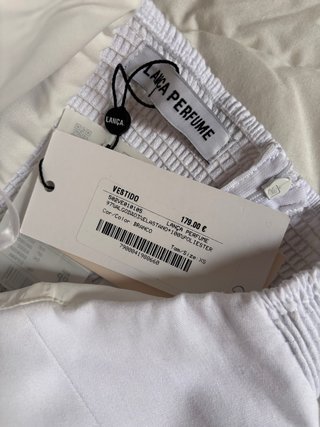 Vestido Lança Perfume Blanco Talla 34