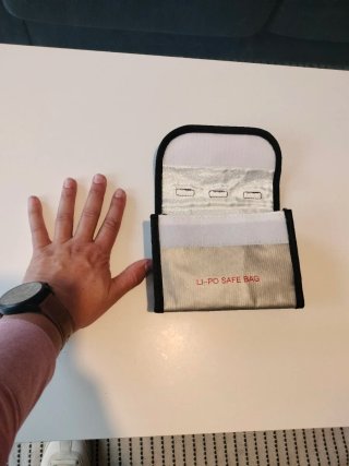 Custodia antincendio per batterie Lipo per droni