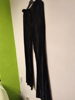 Pantalones negros de terciopelo