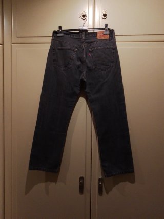 Pantalón Levis 501 Gris Botones W33 L30