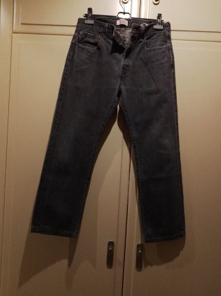 Pantalón Levis 501 Gris Botones W33 L30