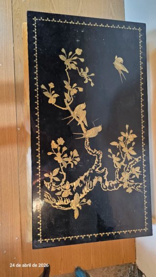 Mesa oriental lavada y nacar