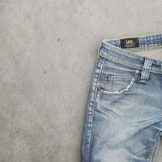 Jeans Lee Slim Fit Denim Chiaro Taglia S