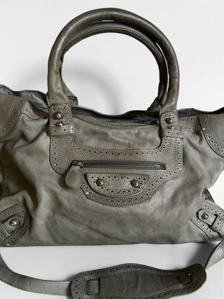 Bolso Balenciaga City Giant Grey Lambskin