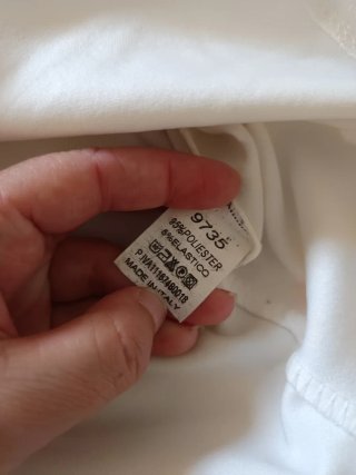 Vestido blanco con encaje negro Talla M-L