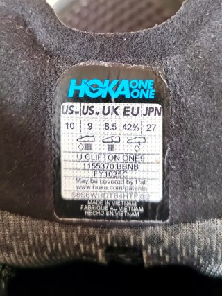 Zapatillas Hoka U Clifton 9 Negras