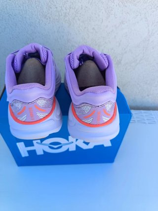 Scarpe Hoka Bondi 9 Donna Viola Arancio Tg 38