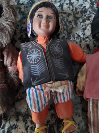 Lote de 6 muñecos artesanales