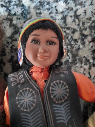 Lote de 6 muñecos artesanales