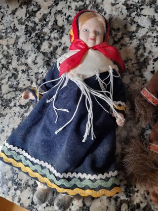 Lote de 6 muñecos artesanales