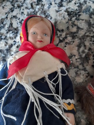 Lote de 6 muñecos artesanales