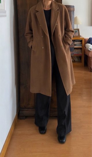 Abrigo clásico camel