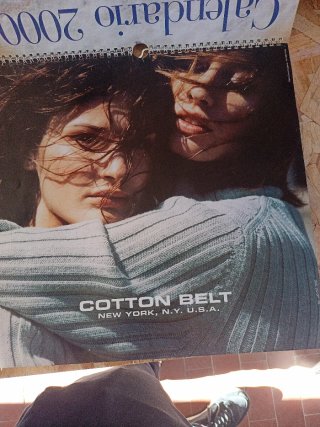 Calendario cotton belt Manuela Arcuri anno 2000