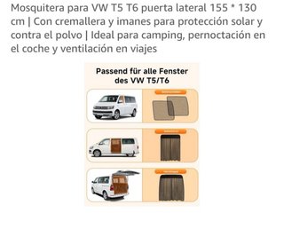 Mosquitera para VW T5 T6 Puerta Lateral