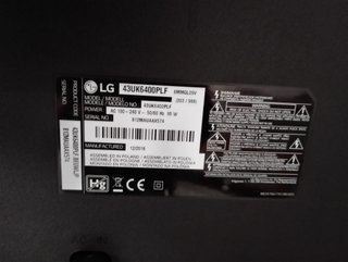 TV LG 43UK6400PLF