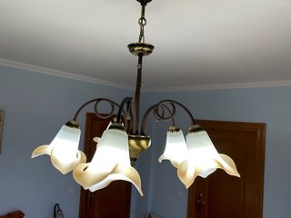 Lámpara de forja para salón o habitación