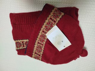 Lote bufanda y gorro rojo