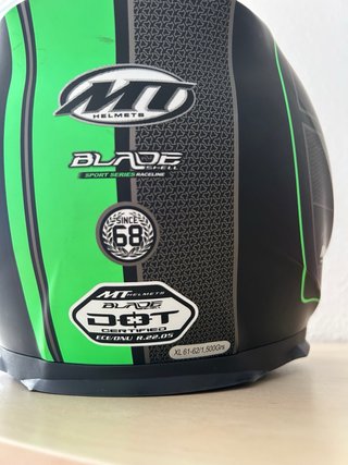 XL Casco de moto integral MT con visor solar