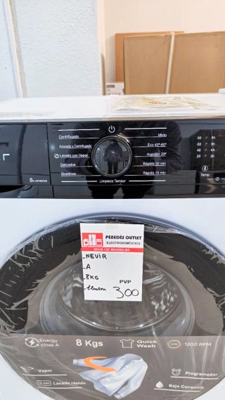 Lavadora Nueva Nevir A 8 Kg 1200 con garantía.