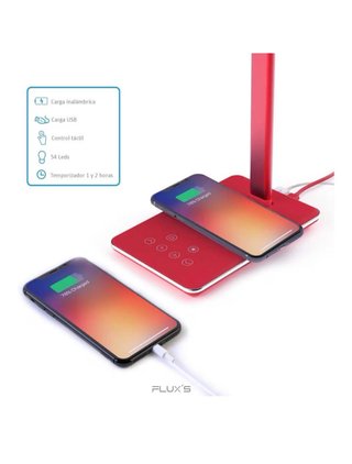 Lámpara Escritorio LED Flux's Roja Moderna