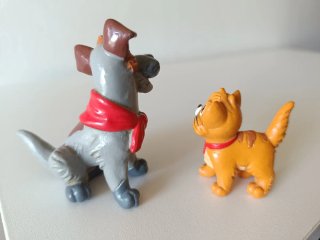 Oliver y Dodger Bully Germany Disney Vintage PVC