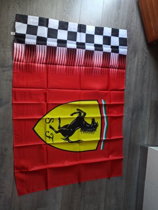 Bandiera Ferrari Cavallino Rampante