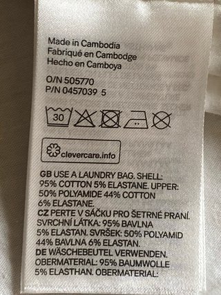 Blusa H&M encaje algodón y elastano Talla XXL