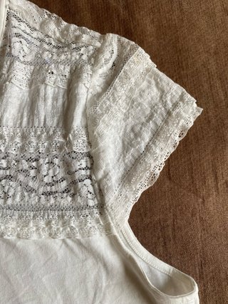 Blusa H&M encaje algodón y elastano Talla XXL