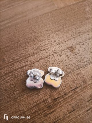 Orecchini Tous Orso Nero Argento