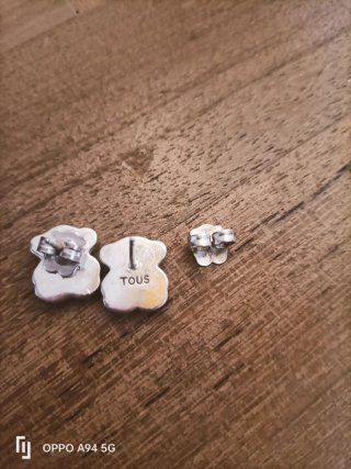 Orecchini Tous Orso Nero Argento