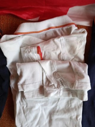 Lote 3 polos hombre XL bandera España. No envío.