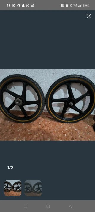 Ruedas de plástico para bicicleta