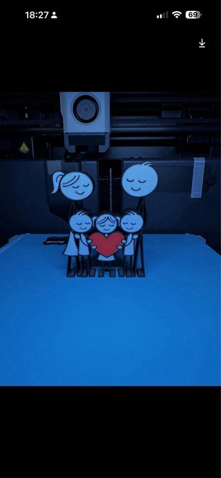 Figuritas Familia Corazón