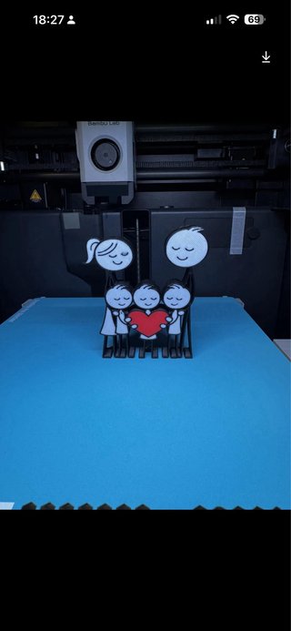 Figuritas Familia Corazón