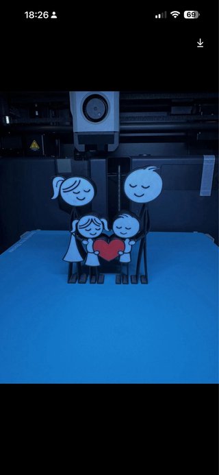 Figuritas Familia Corazón