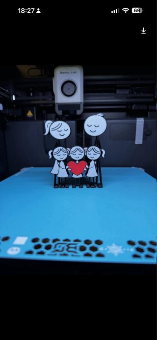 Figuritas Familia Corazón