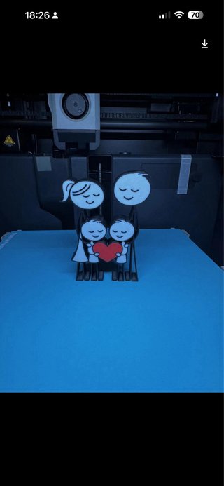 Figuritas Familia Corazón