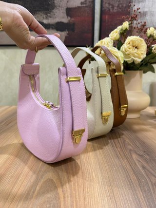 Bolso Cuero Italiano en colores