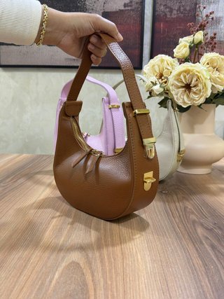 Bolso Cuero Italiano en colores