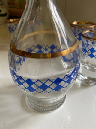 Licorera y 6 vasos de chupito
