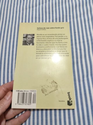 Senora De Rojo Sobre Fondo Gris (Spanish Edition)