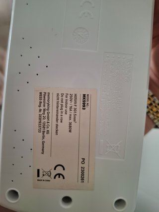 Extensão 4 tomadas c/ interruptor individual