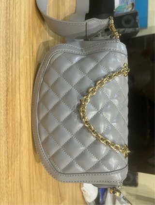 Borsetta Love Moschino Grigia Trapuntata