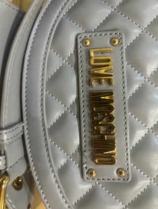 Borsetta Love Moschino Grigia Trapuntata