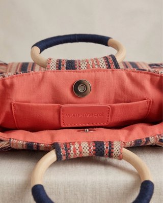 Bolso Woman Secret Flecos Madera