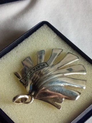 Colgante Concha Compostela Plata 925 sin uso